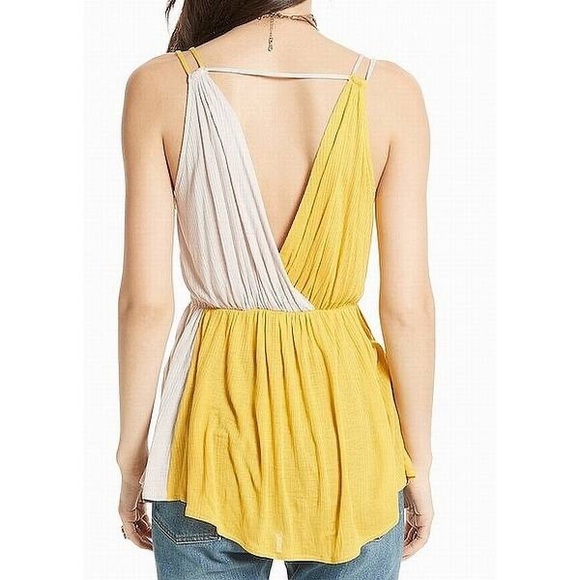 NWOT free people sleeveless colorblock top - Picture 2 of 8